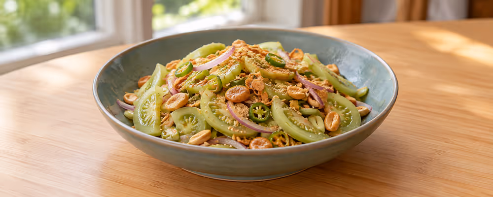 Burmese Green Tomato Salad