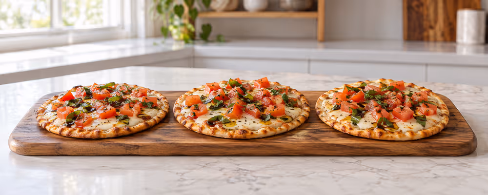 Garlic Bread Pizzas