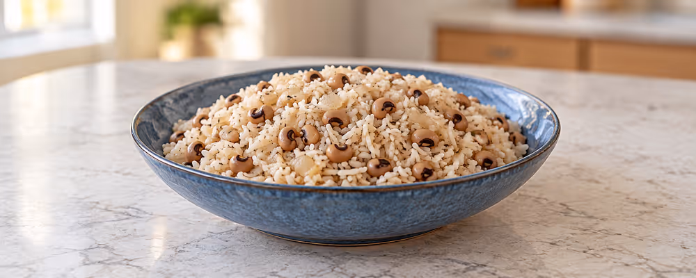 Bermudian Black-Eyed Peas & Rice