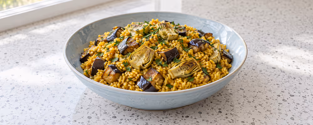 Artichoke & Eggplant Rice