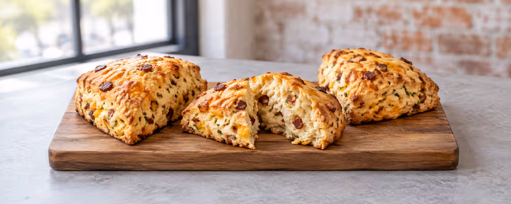 Bacon, Cheddar & Chive Scones