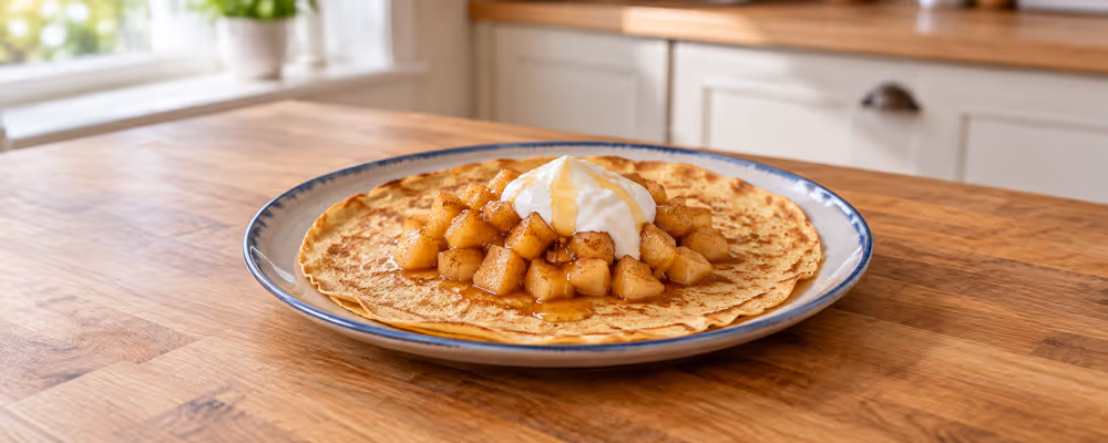 Whole-Wheat Apple & Cinnamon Crêpes