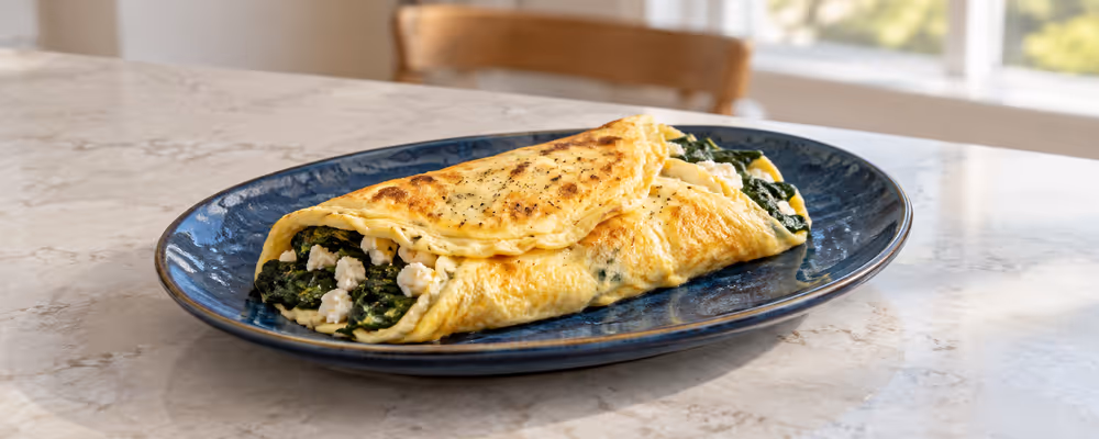 Spinach & Feta Omelette