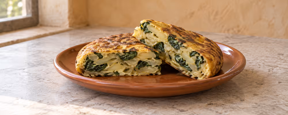 Spanish Spinach Omelette
