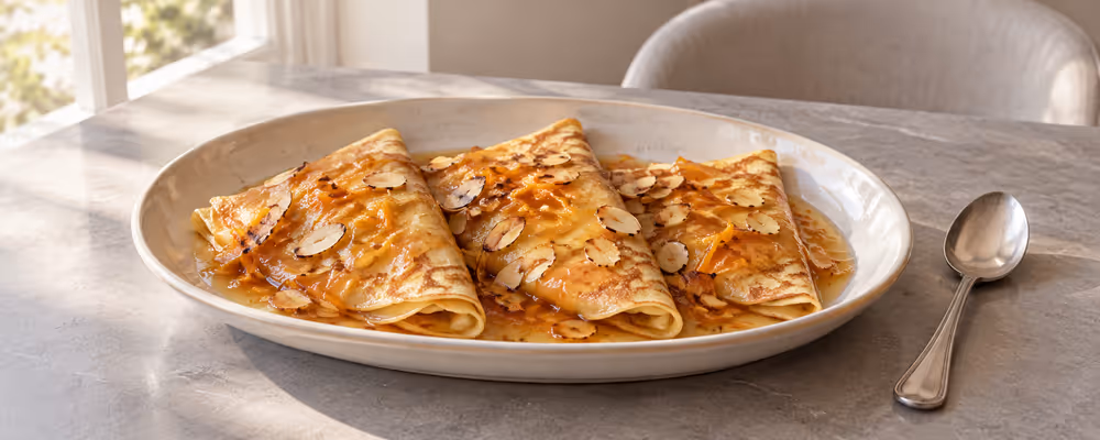 Marmalade & Amaretto Crêpes