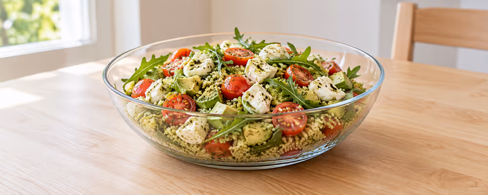 Tricolore Couscous Salad