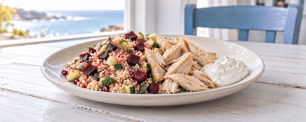 Smoked Mackerel & Beet Couscous