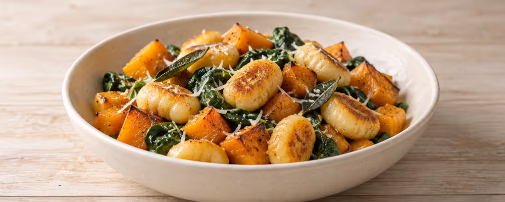 Pumpkin & Spinach Gnocchi