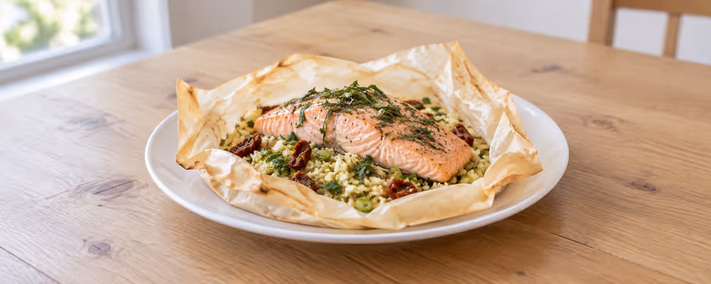 Herb Salmon & Couscous Parcels