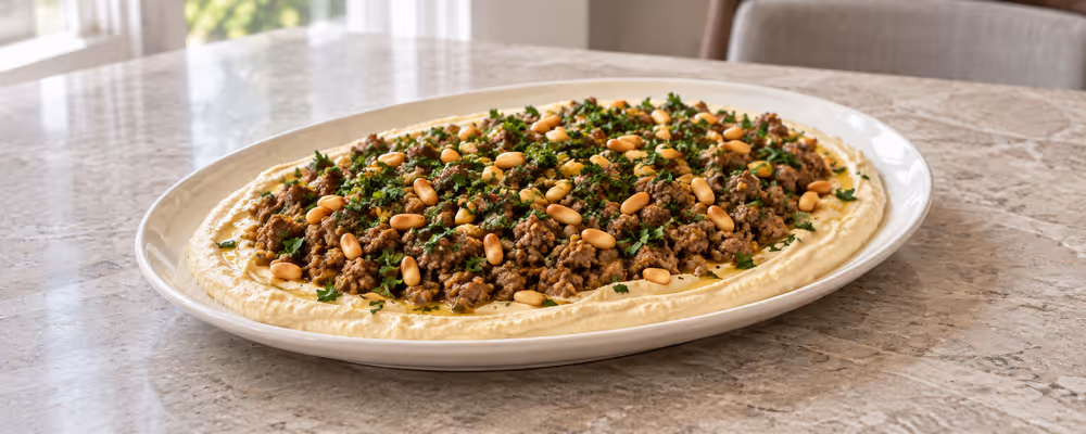 Hummus & Spiced Lamb