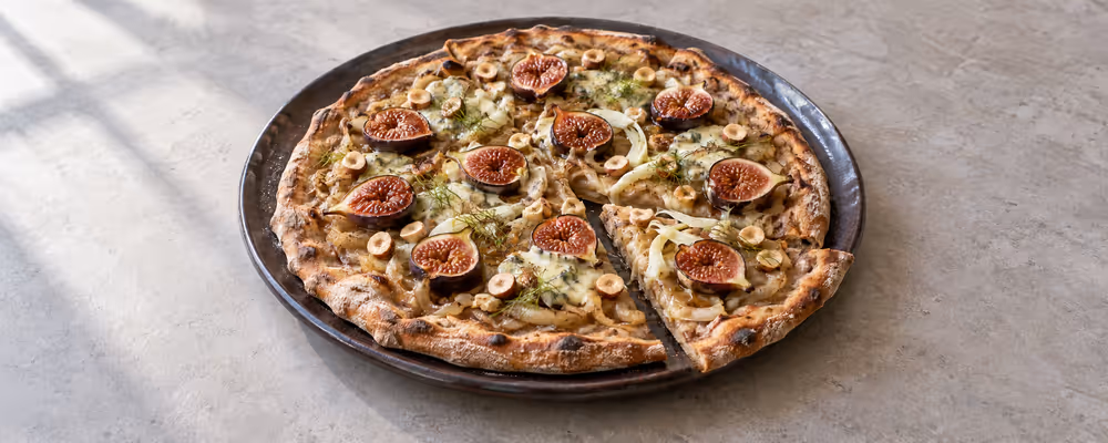 Fig, Fennel & Gorgonzola Rye Pizzas