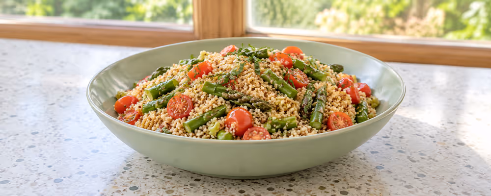Lemon Asparagus & Tomato Couscous